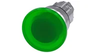 Inne akcesoria elektryczne - Siemens Przycisk grzybkowy podświetlany 22mm okrągły metal błyszczący zielony 40mm z samopowrotem 3SU1051-1BD40-0AA0 3SU1051-1BD40-0AA0 - miniaturka - grafika 1