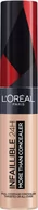 Korektory do twarzy - L'Oréal Paris Infaillible More Than Concealer nr 322 Ivory, wysoko pigmentowany korektor o dużej sile krycia i bardzo dużym aplikatorem, 11 ml - miniaturka - grafika 1
