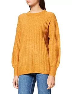 ICHI Damski sweter Ihamara Ls Rib, 181160/Sudan Brown, M - Swetry damskie - miniaturka - grafika 1