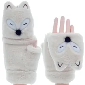 Rękawiczki - ZIMOWE RĘKAWICZKI ZABAWNE MORDKI LISEK - miniaturka - grafika 1