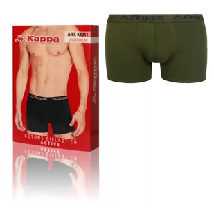 KAPPA Bokserki Męskie 1 sztuka KHAKI XXL - Majtki męskie - miniaturka - grafika 1