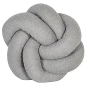 Poduszki dekoracyjne - BELIANI Poduszka dekoracyjna szara boucle supeł 45 x 45 cm akcesoria salon sypialnia - miniaturka - grafika 1