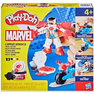 Play-Doh: Kapitan Ameryka na motocyklu Moto-Slicer - Zabawki kreatywne - miniaturka - grafika 1