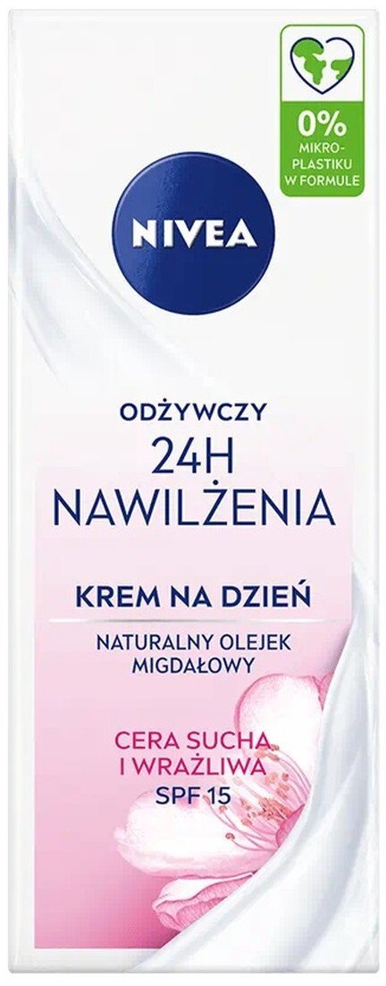 NIVEA_Odżywczy krem na dzień 24H nawilżenia cera sucha i wrażliwa SPF15 50ml