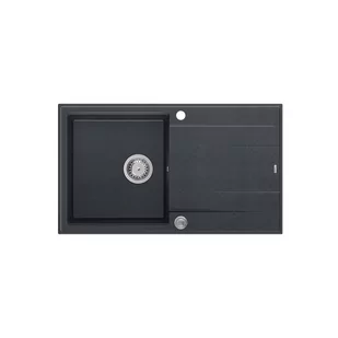 QUADRON Zlewozmywak EVAN 111 czarny, elementy stalowe, k.pneum. HCQE8650U8_BS_P2O0 - Zlewozmywaki - miniaturka - grafika 1