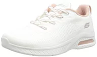 Sneakersy damskie - Skechers Damskie sneakersy Squad AIR, Off White Engineered Knit, 8 UK, Dzianina inżynieryjna, biała, biała, 41 EU - miniaturka - grafika 1