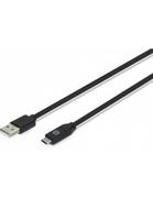 Kable USB - HP Kabel USB-A 2.0  / USB-C czarny 1m - miniaturka - grafika 1