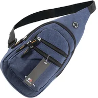 Nerki - SASZETKA NERKA PRZEZ RAMIĘ NA PRZÓD TORBA PLECAK NIEBIESKI CROSSBODY - miniaturka - grafika 1