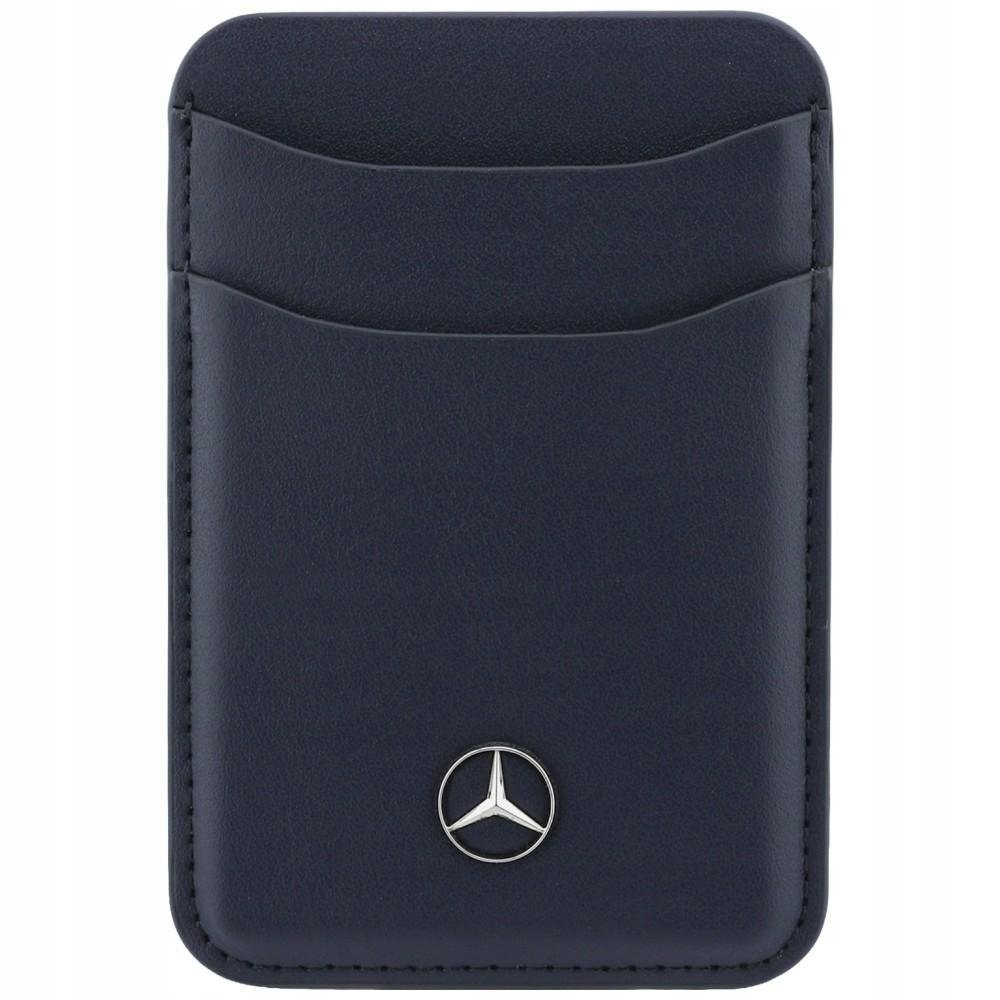 Magnetyczny skórzany portfel wsuwka Mercedes MagSafe na 2 karty,