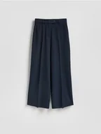 Spodnie damskie - Reserved - Spodnie z kantem - granatowy - miniaturka - grafika 1