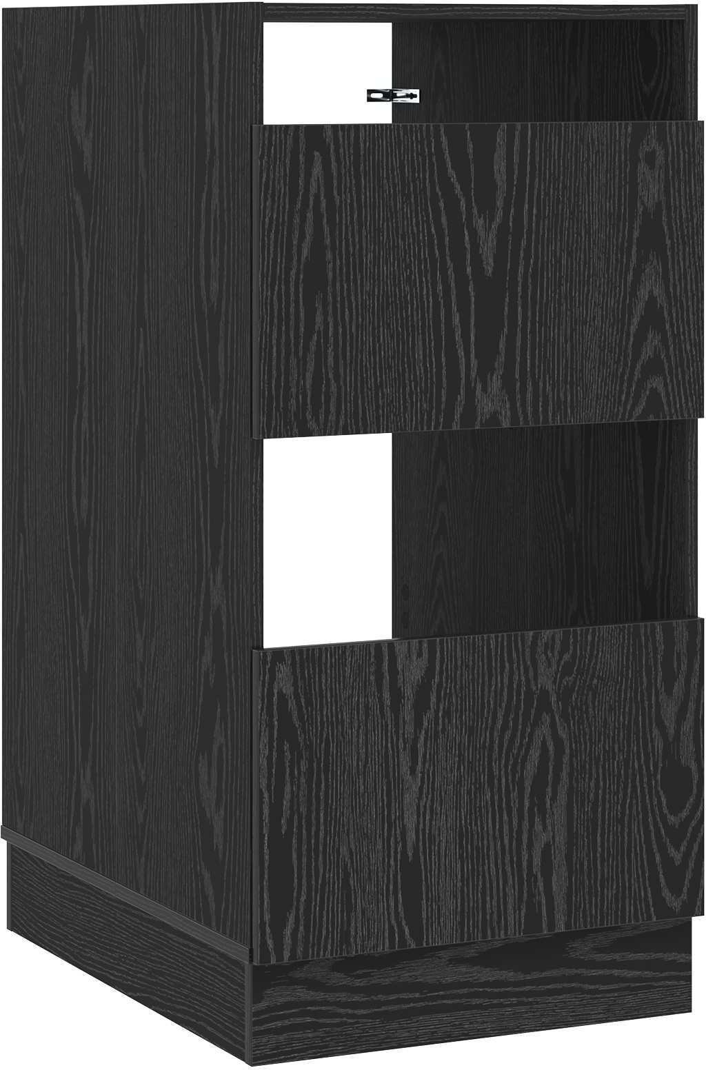 vidaXL Szafka do prania z przechowywaniem Czarny Dąb 50 x 68 x 102 cm