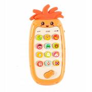 Zabawki interaktywne dla dzieci - TELEFON INTERAKTYWNY UCZĄCY Ananas RÓŻNE KOLORY - miniaturka - grafika 1