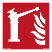 Systemy ekspozycyjne i znaki informacyjne - BF015 DZIAŁKO GAŚNICZE, PN - PŁYTA PCV 1MM; (350X350MM) - miniaturka - grafika 1