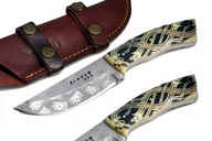 Noże - Nóż myśliwski taktyczny wojskowy BUSHCRAFT survival EDC stal 1095 Scrimshaw - miniaturka - grafika 1