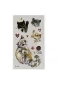 Zabawki kreatywne - Tatuaże, naklejki koty MIX - miniaturka - grafika 1