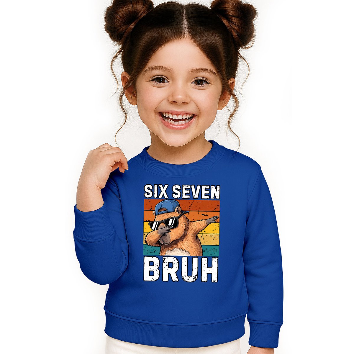 BLUZA DZIECIĘCA 67 SIX SEVEN VIRAL CAPYBARA 110-116 DLA CHŁOPCA DZIEWCZYNKI