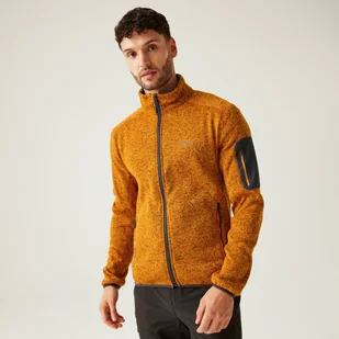 Regatta Męski Polar z Suwakiem Newhill Pomarańczowy, Rozmiar: 4Xl - Bluzy męskie - miniaturka - grafika 1