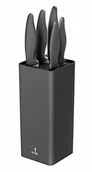 Noże kuchenne - Zestaw Noży W Bloku Smile Sns-7 6-Elementowy Grafitowy - miniaturka - grafika 1