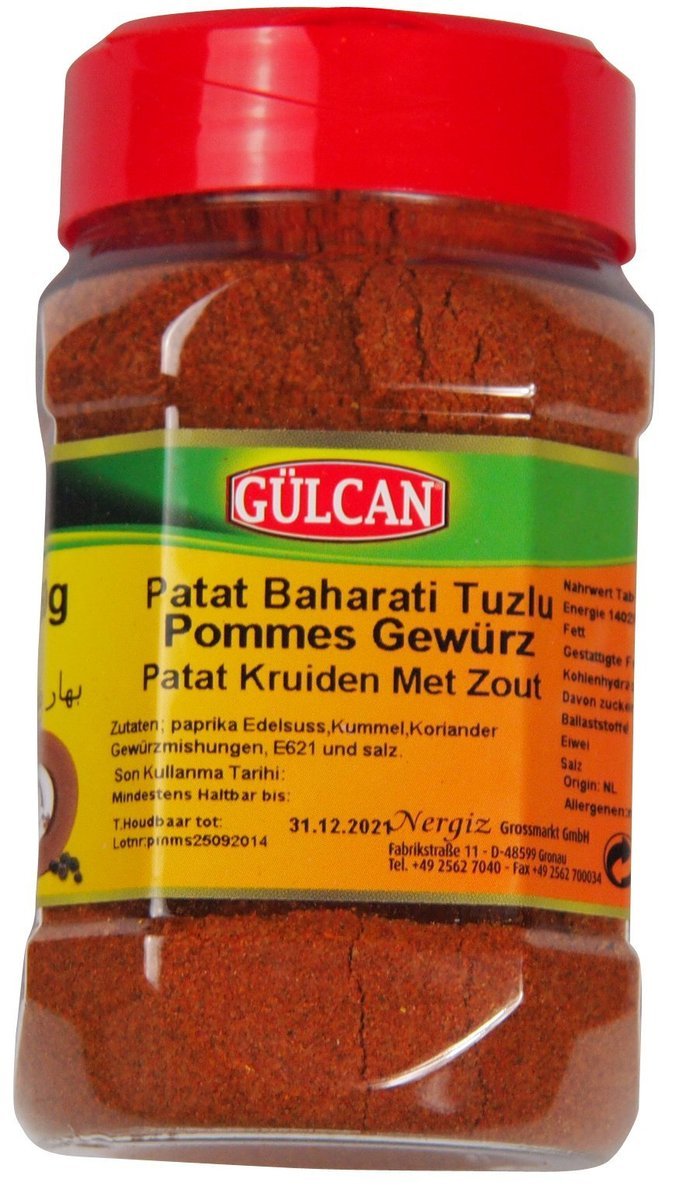 Przyprawa do frytek 250g Gulcan– chrupiący smak i aromat