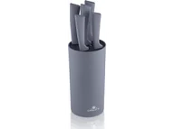 Noże kuchenne - Zestaw noży w bloku GERLACH Smart Grey 5 szt. - miniaturka - grafika 1