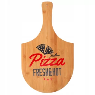Deska do pizzy serwowania drewniana bambusowa - Deski do krojenia - miniaturka - grafika 1