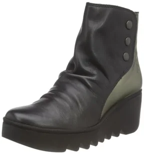 Fly London Damskie botki Brom344fly, Czarny grafit, 38 EU - Botki damskie - miniaturka - grafika 1