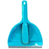 Miotły, szufle, mopy - Zestaw do sprzątania Spring szufelka z gumową taśmą i zmiotka mix kolorów Jotta - miniaturka - grafika 1