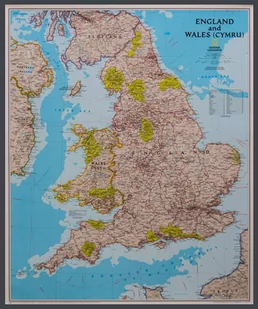 National Geographic, Anglia i Walia Classic mapa ścienna polityczna na podkładzie 1:868 000 - Atlasy i mapy - miniaturka - grafika 1
