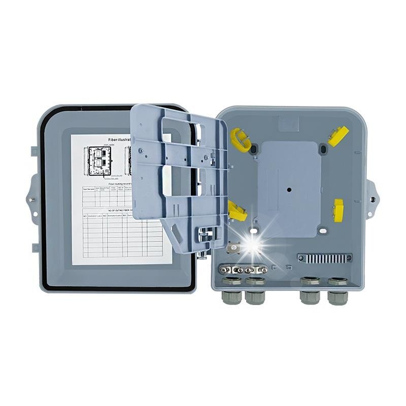 Qoltec Mufa Skrzynka światłowodowa 1x16 do adapterów SC 24 rdzenie FTTH ABS