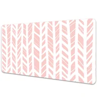 Podkładki na biurko - Mata ochronna na biurko Biao-rózowa jodełka 90x45 cm - miniaturka - grafika 1