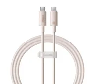 Kable USB - Baseus USB-C do USB-C Habitat Series 100W 1m Różowy - miniaturka - grafika 1
