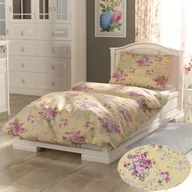 Pościel - Qualitex Francuska pościel bawełniana PROVENCE COLLECTION 240x220, 70x90cm Cler żółty - miniaturka - grafika 1