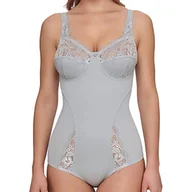 Body - Susa Damskie body z elastyczną koronką, szary (grau 024), 95C - miniaturka - grafika 1