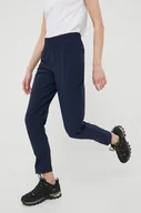 Spodnie sportowe damskie - Columbia spodnie outdoorowe Pleasant Creek damskie kolor granatowy - miniaturka - grafika 1