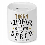 Skarbonki - Skarbonka Dla Jagny na Urodziny na Prezent z Nadrukiem ze Zdjęciem + Opakowanie na prezent (wzór 04) - miniaturka - grafika 1