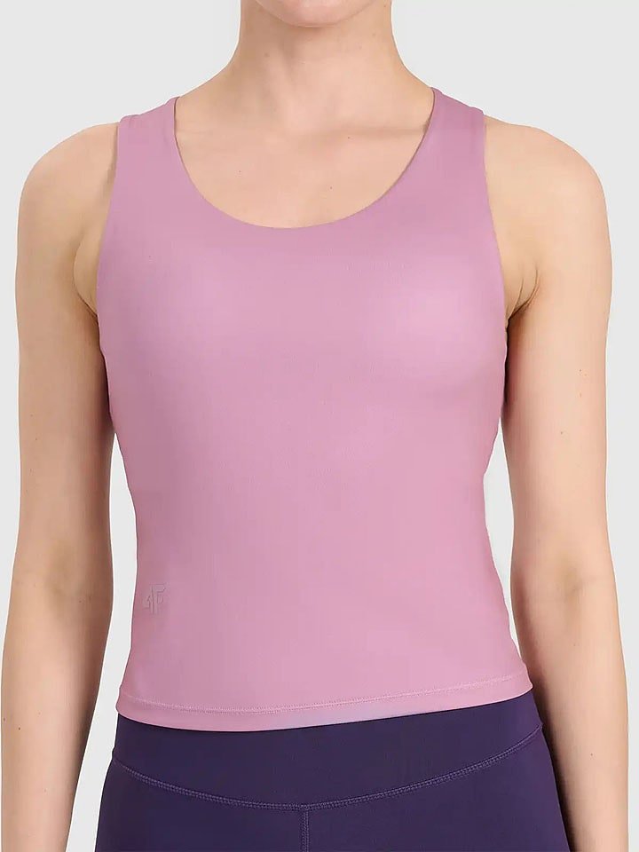 4F Top sportowy w kolorze jasnoróżowym