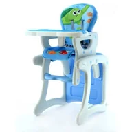Krzesełka do karmienia - EUROBABY HB-GY02 KRZESEŁKO + STOLIK NIEBIESKI - miniaturka - grafika 1