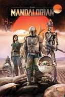 Plakaty - Star Wars The Mandalorian Group - plakat 61x91,5 cm - miniaturka - grafika 1