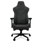 Fotele i krzesła biurowe - Fotel komputerowy biurowy YUMISU 2052 Magnetic Tkanina Gray Black - miniaturka - grafika 1