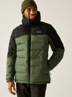 Kurtki męskie - Regatta Kurtka pikowana "Aldthorn" w kolorze oliwkowo-czarnym - miniaturka - grafika 1