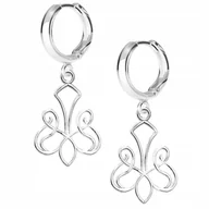 Kolczyki - Kolczyki srebrne wiszące Ażurowe 925 - miniaturka - grafika 1