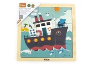 Puzzle - Viga 44630 Puzzle na podkładce 9 elementów - statek - miniaturka - grafika 1