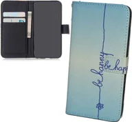 Etui i futerały do telefonów - Etui na telefon komórkowy Etui na telefon komórkowy Apple iPhone 6s Plus Napis Be Happy Blue - miniaturka - grafika 1