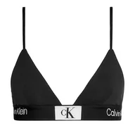 Biustonosze - Calvin Klein Damski biustonosz trójkątny bez podszewki, Czarny, S - miniaturka - grafika 1