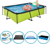 Baseny ogrodowe - Basen EXIT Lime - Basen stelażowy 300x200x65 cm - oferta łączona - miniaturka - grafika 1