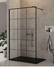 New Trendy NEW MODUS BLACK Kabina prysznicowa Walk-in szkło czyste profil czarny kratka Active Shield 120x200cm EXK-0105   EXK-0105 - Kabiny prysznicowe - miniaturka - grafika 1