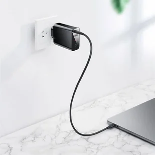 Baseus Speed PPS ładowarka sieciowa EU USB + USB Typ C PD3.0 QC3.0 45W czarny (CCFSEU907-01) - Ładowarki do telefonów - miniaturka - grafika 6