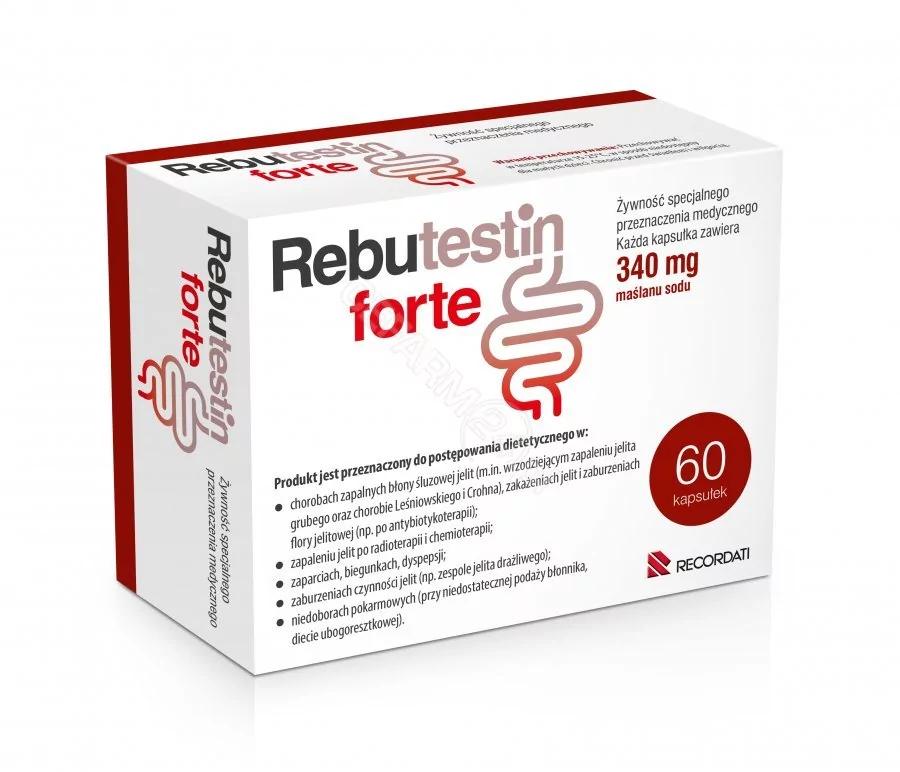 Recordati Rebutestin forte 340 mg x 60 kaps