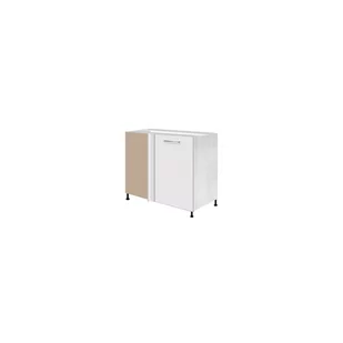 Szafka Dolna Stojąca Narożna 1 Drzwi Prawa CRE-24D Creativa Fadome Biały Połysk, Dąb Sonoma, Półka Obrotowa, Basic, h 10cm - Szafki kuchenne - miniaturka - grafika 1