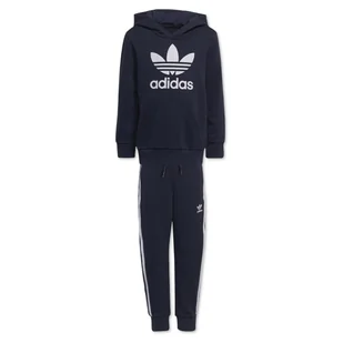 Komplet dziecięcy Adidas Hoodie bluza spodnie dresowe granatowe-104 - Kombinezony dla dzieci - miniaturka - grafika 1
